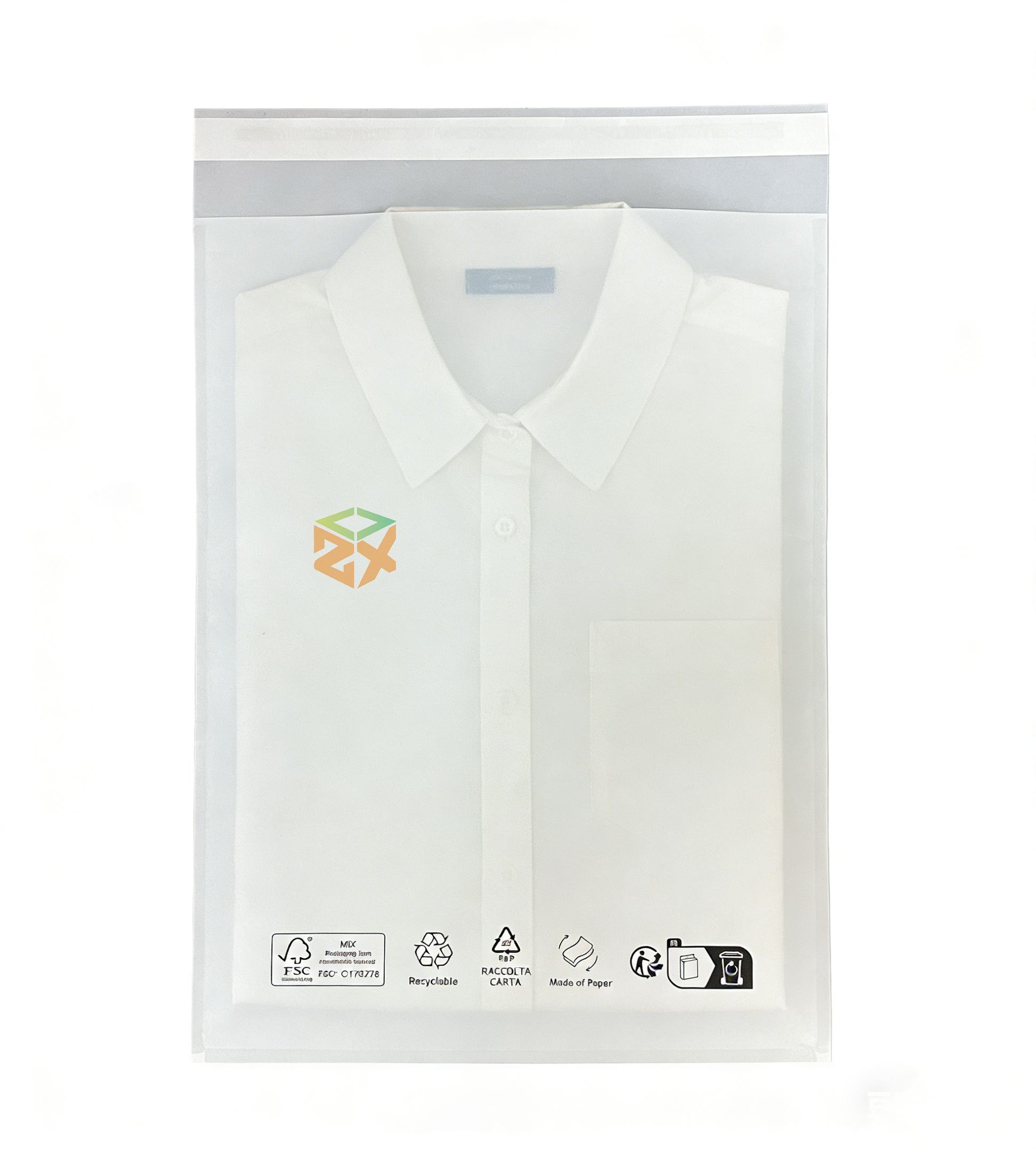 Egendefinerte miljøvennlige glassin-papirposer