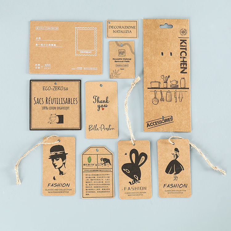 Egendefinert kraftpapir hengemerke