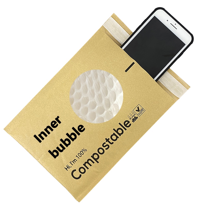 Kraft konvolutt boblepostposer