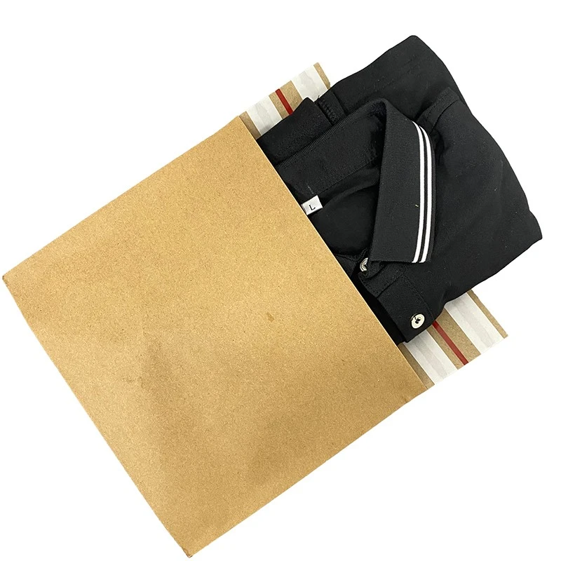 Kraft papirposer med doble limstrimler
